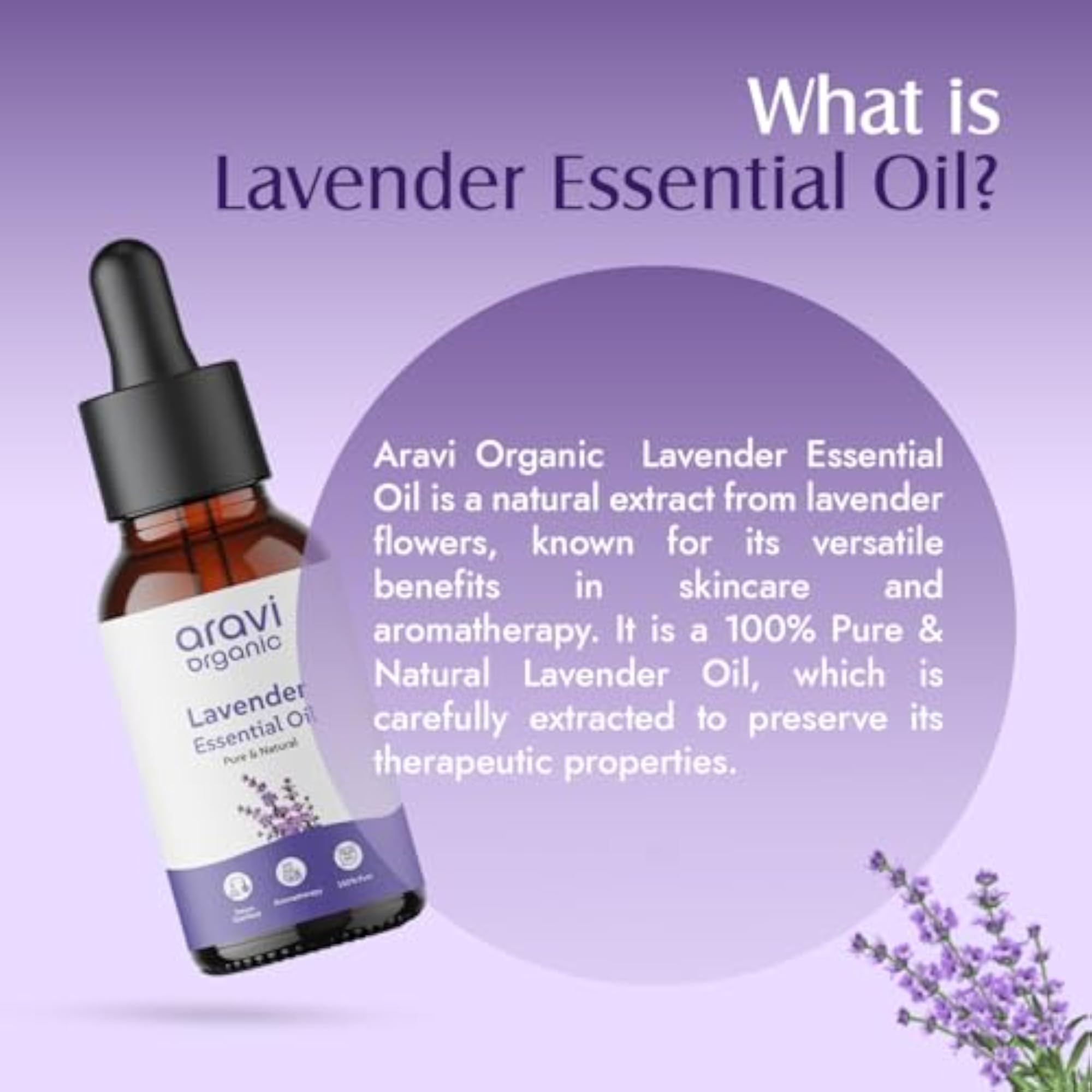 Organic Lavender & Peppermint Essential Oil, 15ml Each
